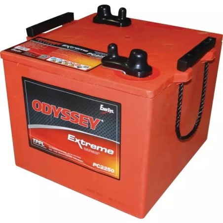 BATTERIE 12V 126AH 1225A + A DROITE ODYSSEY ODS-AGM6M (PC2250)