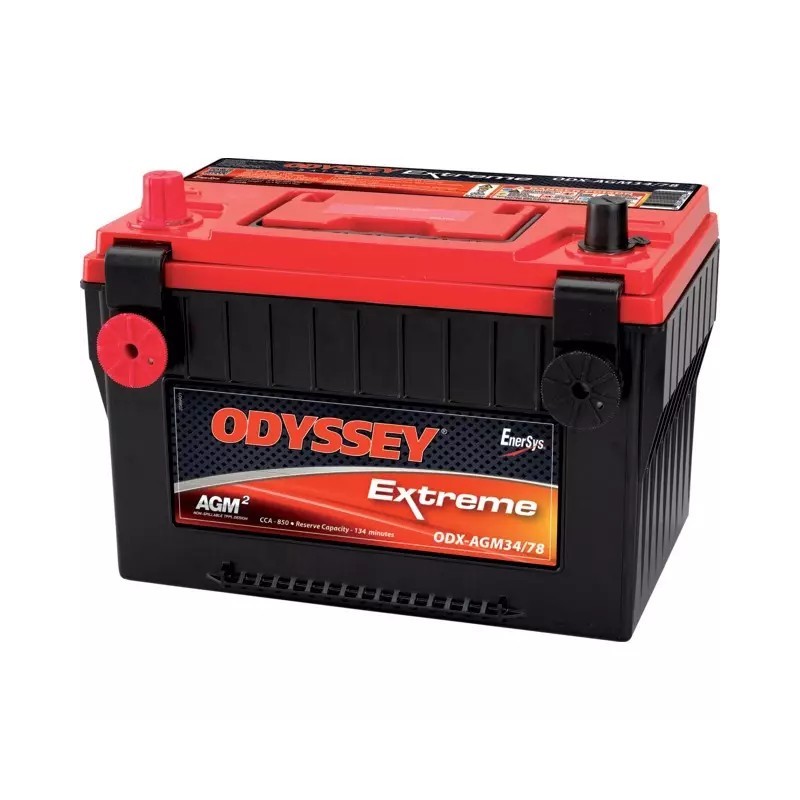 BATTERIE 12V 68AH 850A + A GAUCHE ODYSSEY ODX-AGM34 78 (34/78-PC1500)