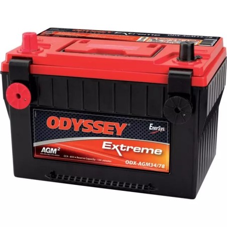 BATTERIE 12V 68AH 850A + A GAUCHE ODYSSEY ODX-AGM34 78 (34/78-PC1500)