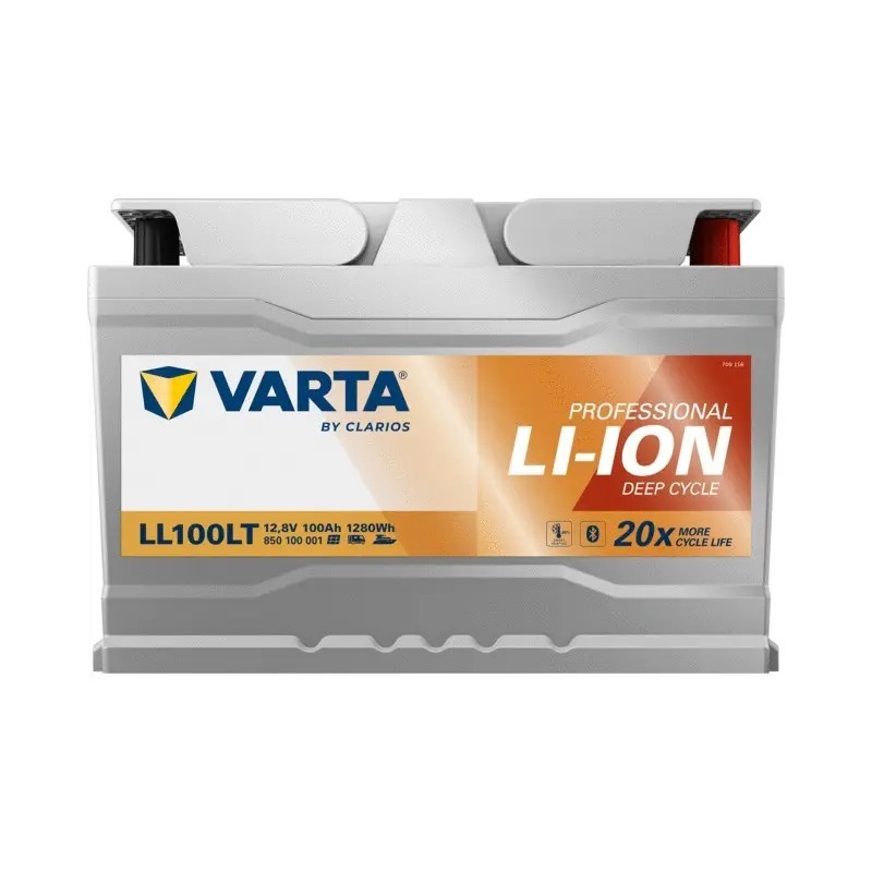 BATTERIE LITHIUM VARTA LL100 LT 12V 100AH - FONCTION CHAUFFAGE DES CELLULES