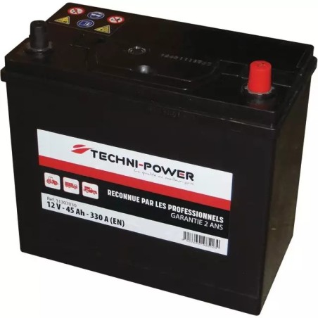 BATTERIE 12V 45AH 330A NS60 + A DROITE TECHNI-POWER