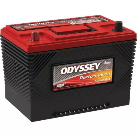 BATTERIE 12V 61AH 792A + A GAUCHE ODYSSEY ODP-AGM34 (34-790)