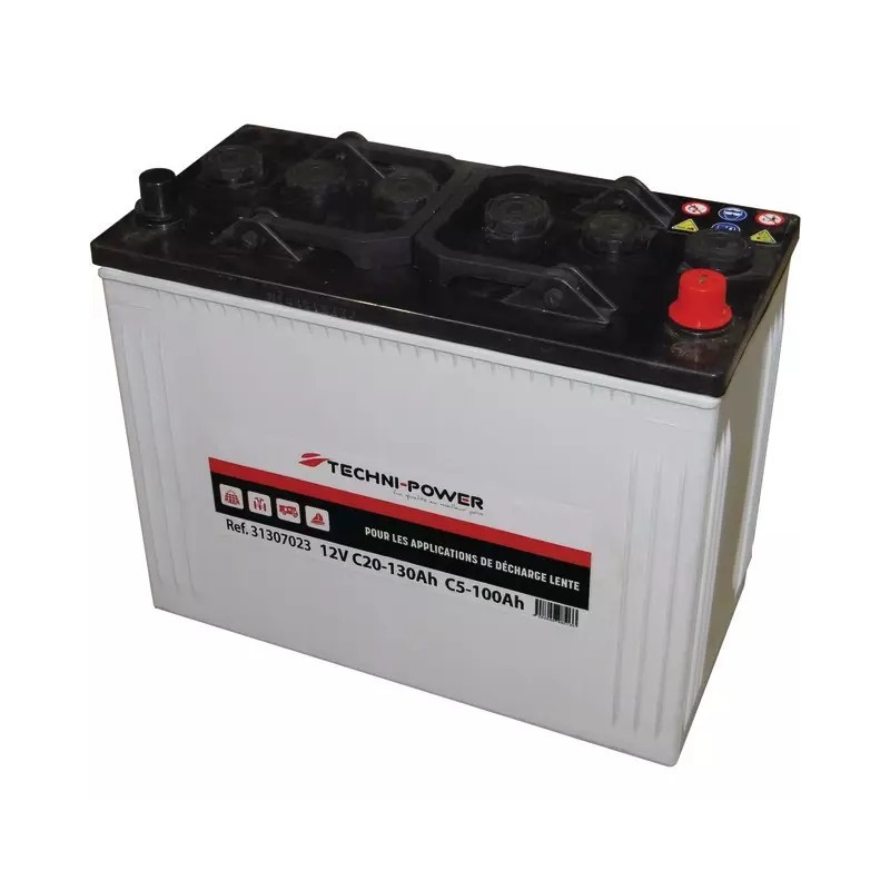 BATTERIE 12V 125AH DECHARGE LENTE TECHNI POWER