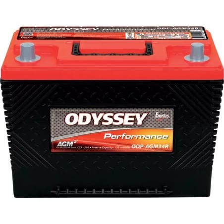 BATTERIE 12V 61AH 792A + A DROITE ODYSSEY ODP-AGM34R (34R-790)