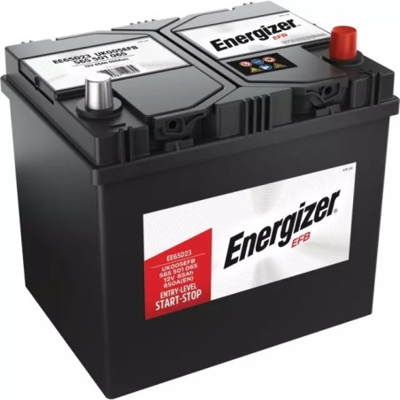 BATTERIE EE65D23 12V 65AH 650A EN + A DROITE EFB ENERGIZER
