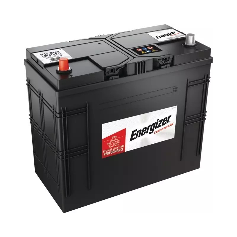 BATTERIE EC26 12V 125AH 720A ENERGIZER COMMERCIAL