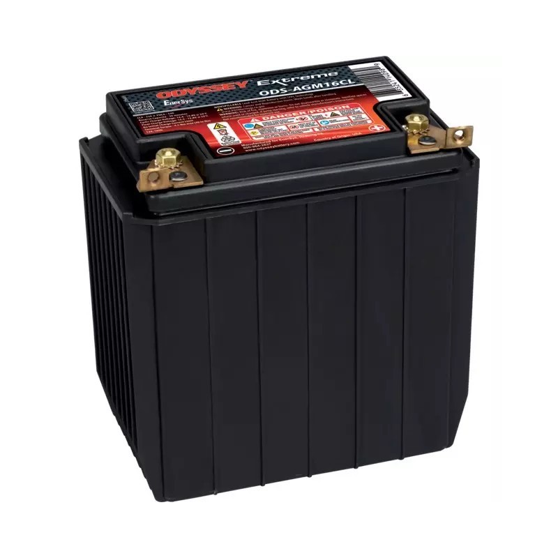 BATTERIE 12V 18AH 220A + A DROITE ODYSSEY ODS-AGM16CL (PC625)