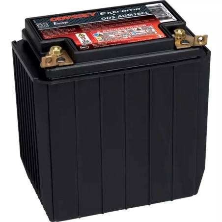 BATTERIE 12V 18AH 220A + A DROITE ODYSSEY ODS-AGM16CL (PC625)