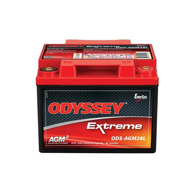 BATTERIE 12V 28AH 330A + A DROITE ODYSSEY ODS-AGM28L (PC925)