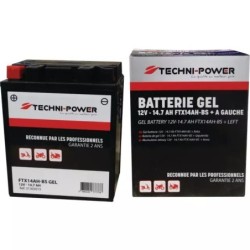 BATTERIE GEL 12V 14,7AH 210A FTX14AH-BS (12N14-4A) TECHNI-POWER