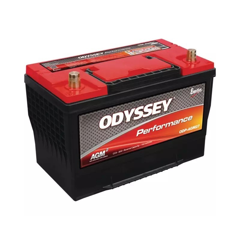 BATTERIE 12V 85AH 850A + A GAUCHE ODYSSEY ODP-AGM27 (27-850)