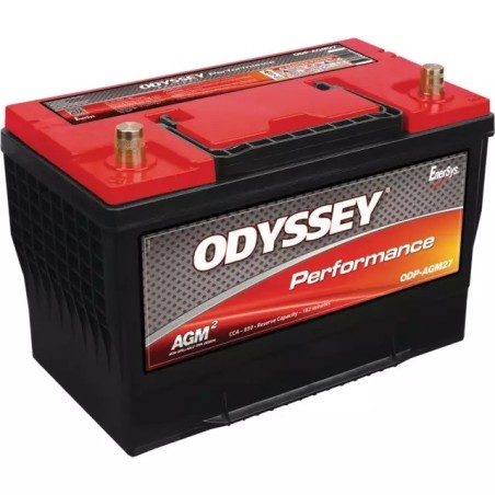 BATTERIE 12V 85AH 850A + A GAUCHE ODYSSEY ODP-AGM27 (27-850)