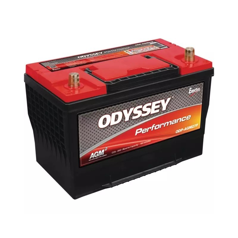 BATTERIE 12V 85AH 850A + A DROITE ODYSSEY ODP-AGM27F (27F-850)