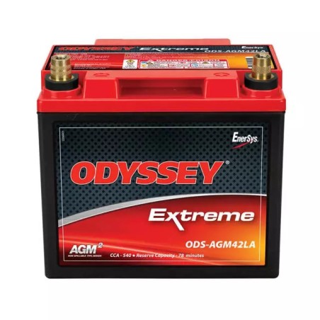 BATTERIE 12V 42AH 540A + A DROITE ODYSSEY ODS-AGM42LA (PC1200T)