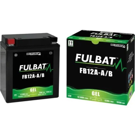 BATTERIE GEL 12V 12,6AH 155A FB12A-A/B (12N12A-4A-1) FULBAT