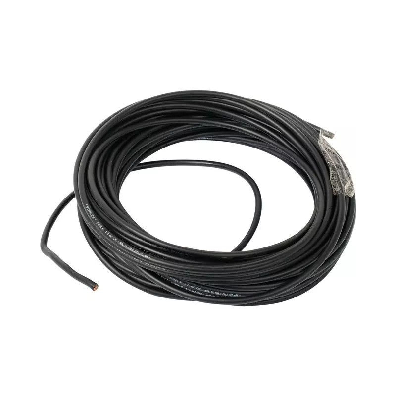 CABLE DE BATTERIE 10MM2 NOIR LE METRE