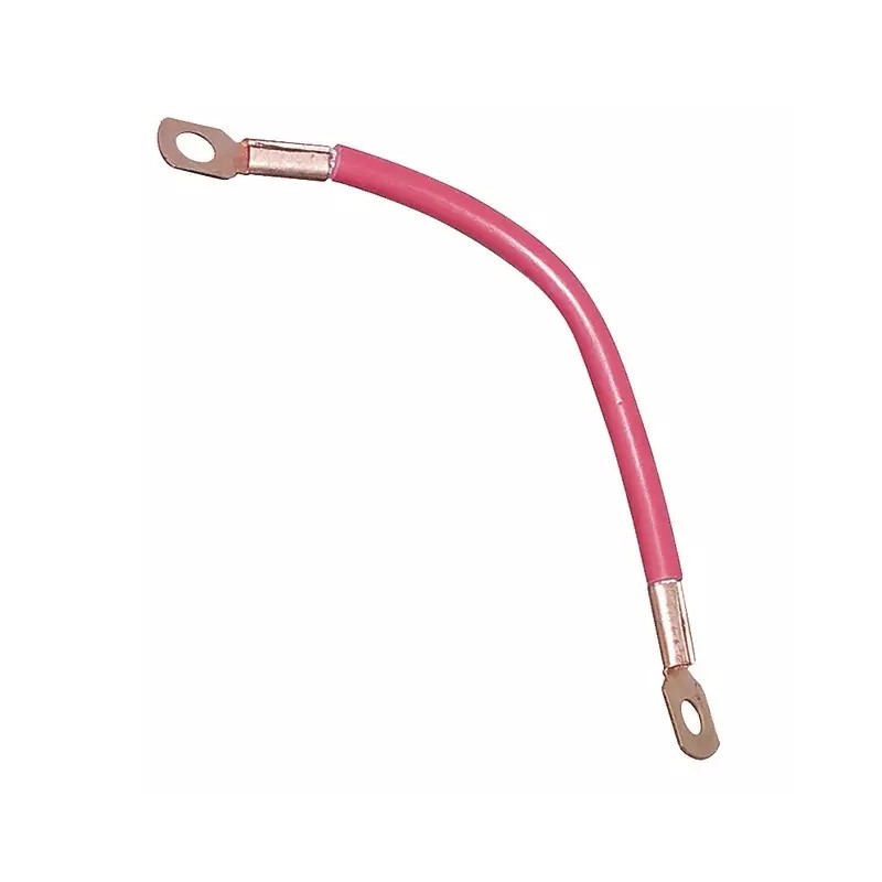 CABLE DE BATTERIE ROUGE AVEC COSSES LG 400MM
