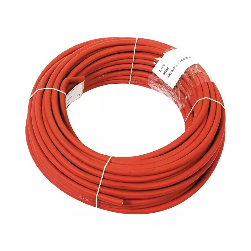 CABLE DE BATTERIE 16MM2 ROUGE LE METRE