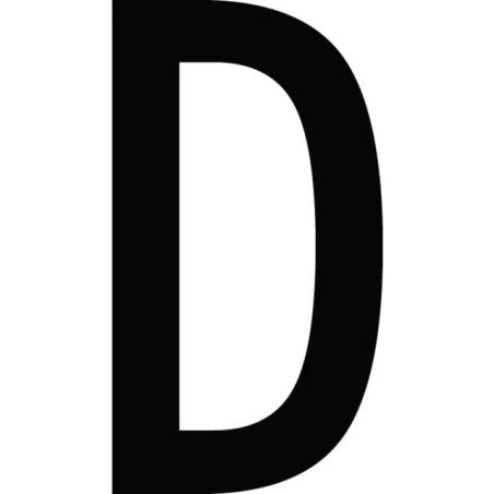 CARACTERE LETTRE ( D ) STYLE AUTO SACHET DE 10