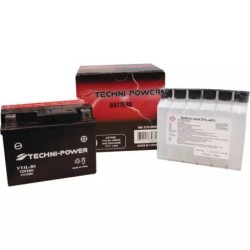 BATTERIE 12V 3AH 70A TYPE YT4L-BS + A DROITE AVEC PACK ACIDE TECHNI-POWER