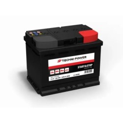 BATTERIE L2 AGM 12V 60Ah 640A EN +DROITE TECHNI-POWER