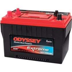 BATTERIE 12V 68AH 850A + A GAUCHE ODYSSEY ODX-AGM34M (34M-PC1500)