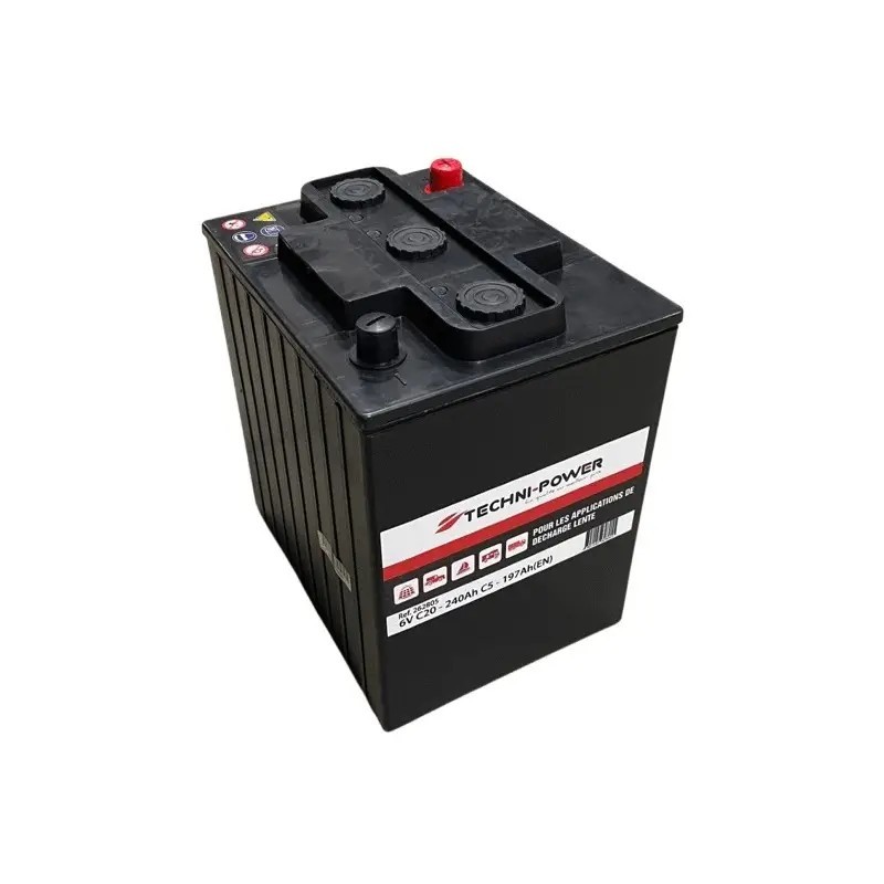BATTERIE 6V 240AH DECHARGE LENTE TECHNI-POWER