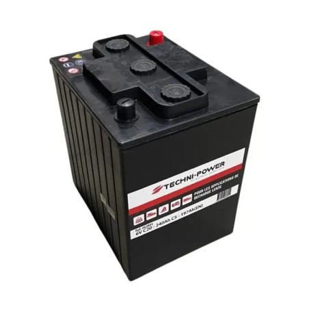 BATTERIE 6V 240AH DECHARGE LENTE TECHNI-POWER