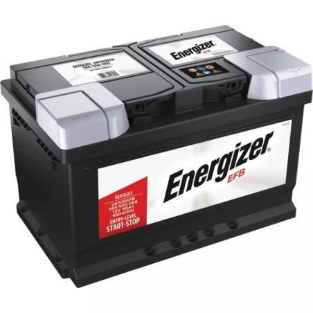 BATTERIE EE65LB3 12V 65AH 650A EN + A DROITE EFB ENERGIZER
