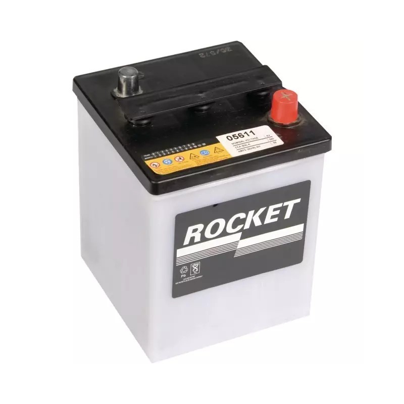 BATTERIE 6V 66AH PRETE A L'EMPLOI 066.18 ROCKET