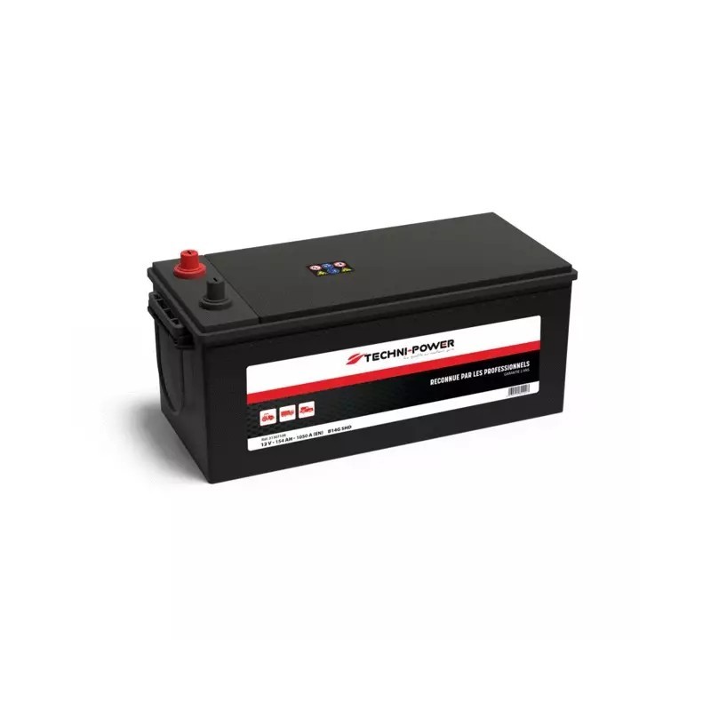 BATTERIE B14G-SHD 12V 154Ah 1050A EN +GAUCHE TECHNI-POWER