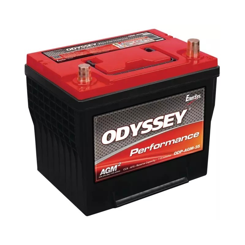 BATTERIE 12V 59AH 675A + A DROITE ODYSSEY ODP-AGM35 (35-675)
