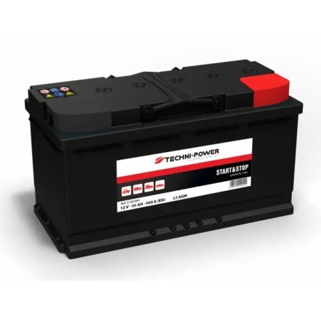 BATTERIE L5 AGM 12V 95Ah 860A EN +DROITE TECHNI-POWER