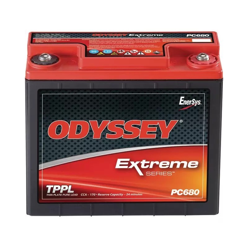 BATTERIE 12V 16AH 170A + A DROITE ODYSSEY ODS-AGM16L (PC680)