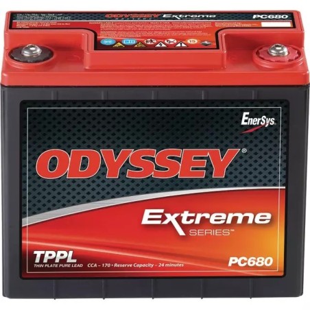 BATTERIE 12V 16AH 170A + A DROITE ODYSSEY ODS-AGM16L (PC680)