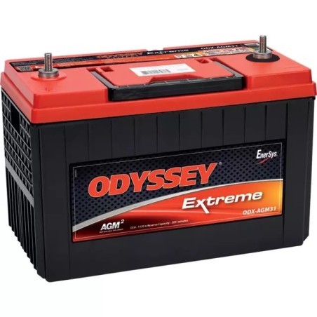 BATTERIE 12V 100AH 1150A + A GAUCHE ODYSSEY ODX-AGM31 (31-PC2150S)