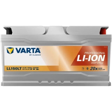 BATTERIE LITHIUM VARTA LL150 LT 12V 150AH - FONCTION CHAUFFAGE DES CELLULES
