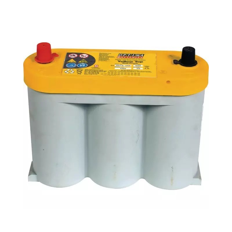 BATTERIE OPTIMA JAUNE YTS 2,1L 6V 55AH 765A