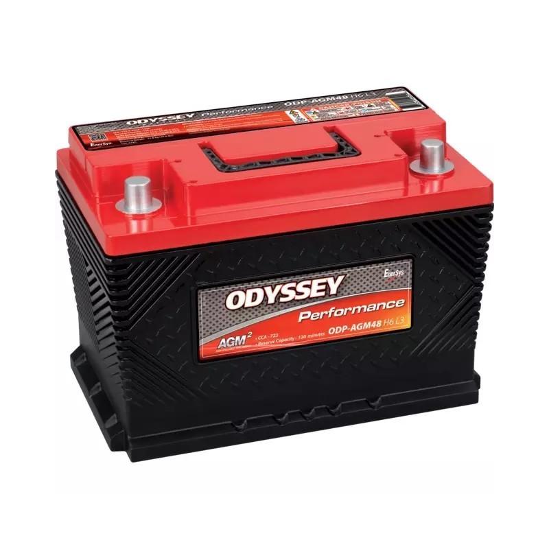 BATTERIE 12V 69AH 720A + A DROITE ODYSSEY ODP-AGM48 H6 L3 (48-720 LN3-H6)