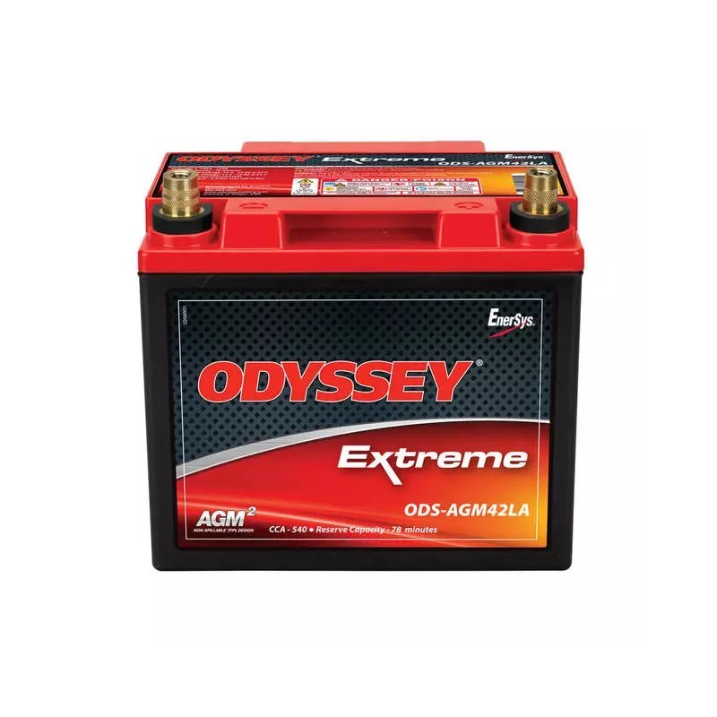 BATTERIE 12V 42AH 540A + A DROITE ODYSSEY ODS-AGM42LA (PC1200T)