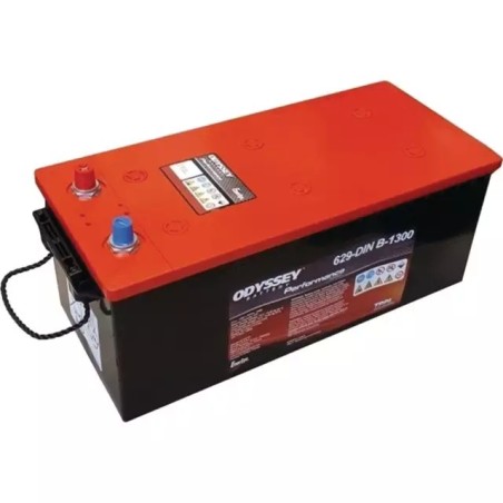BATTERIE 12V 170AH 1300A + A GAUCHE ODYSSEY ODP-AGMDINB (629-DIN B-1300)