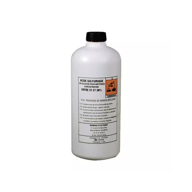 ACIDE ELECTROLYTE 37,4% POUR BATTERIE 900ML