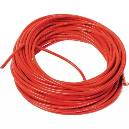 CABLE DE BATTERIE 10MM2 ROUGE LE METRE