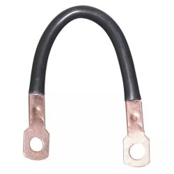 CABLE DE BATTERIE NOIR AVEC COSSES LG 400MM
