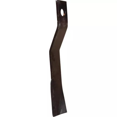 LAME DE GYROBROYEUR 75X12X600 Ø 38 MM VENTILEE DROITE TYPE GYRAX
