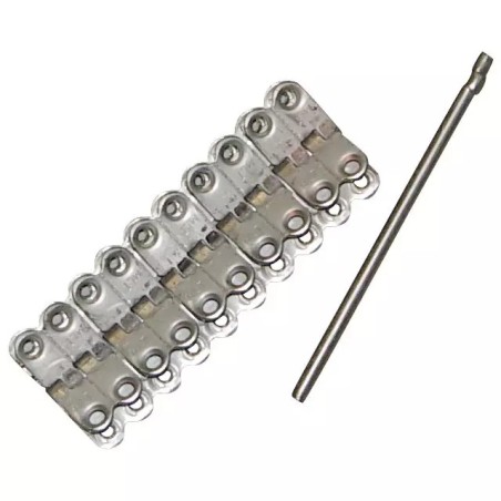 AGRAFE MS25 2 BARRETTES + CABLE LG 1 METRE