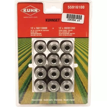 AXE DE COUTEAU COMPLET M10 ORIGINE KUHN 562101 - ref. 226304 | TP Agri
