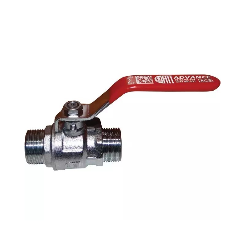 VANNE 1/4 TOUR CHAUFFAGE MALE - MALE 12X17 - ref. 33020290 | TP Agri