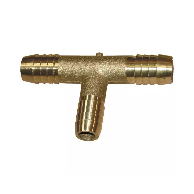 TE LAITON REDUIT CANNELE TUYAU 15-12 MM - ref. 33020450 | TP Agri