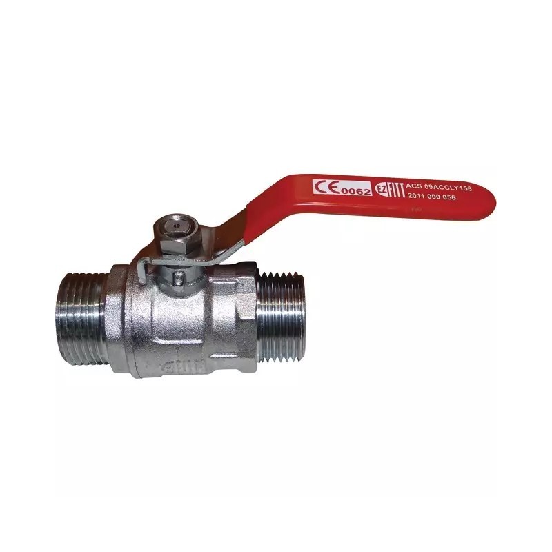 VANNE 1/4 TOUR CHAUFFAGE MALE - MALE 1" 26X3 - ref. 33020293 | TP Agri